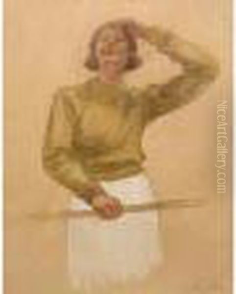 Portrait De Femme En Buste. - view 1