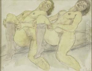 Deux Femmes>. by Odilon Roche
