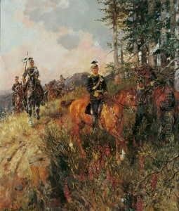 Ulanen Im Manover. Signiert Und
Datiert Unten Links: Th. Rocholl 1929. Ol Auf Leinwand. H 135; B 115 Cm. by Theodor Rocholl