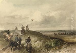 A Royal Hunting Party: Queen Emma On A Falcon Hunt
