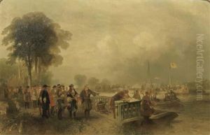 Stadholder William Iii Inspecting The Troups At Hinderschans