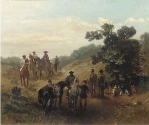 A Hunting Party At Rest