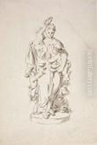 Weibliche Figur Alsallegorie Des Sommers by Christian Bernhard Rode