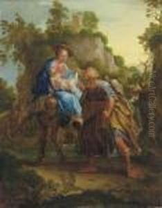 The Flight Into Egypt by Christian Bernhard Rode