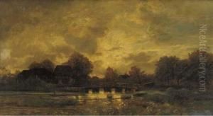 Returning To The Village At Dusk by Karl Rodeck