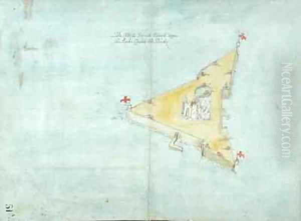 The Castell Perrott Placed Uppon the Rocke Cauled the Stacke - view 1