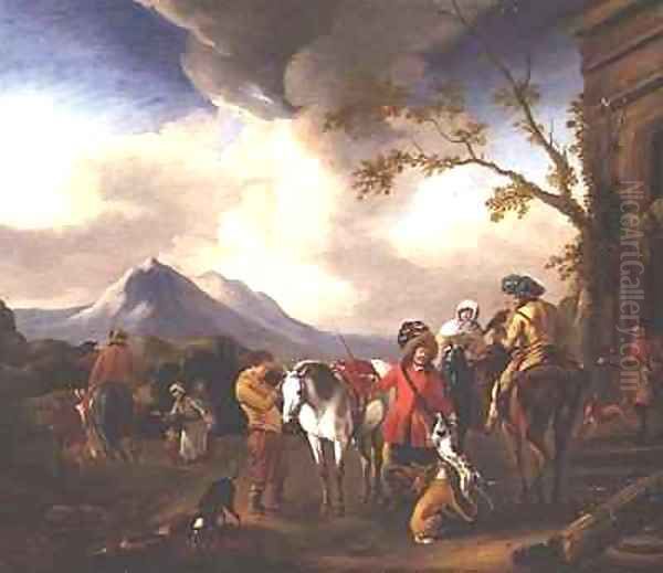 The Departure for the Hunt - view 1