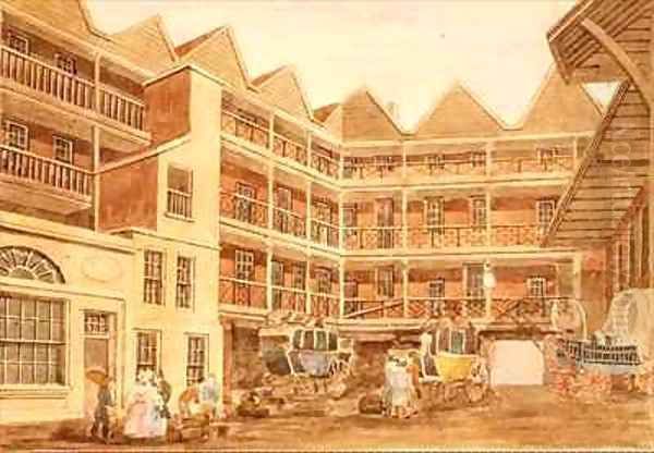Bull and Mouth Inn Yard - view 1