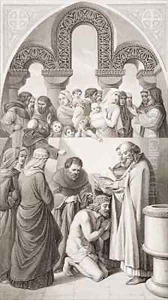 The Baptism of King Ethelbert of Kent by St Augustine at Canterbury in 597 2 by William Dyce
