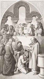 The Baptism of King Ethelbert of Kent by St Augustine at Canterbury in 597 2