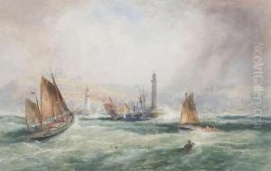 'off Whitby' Water Colour