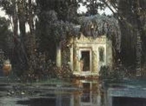 A Sprite By A Lakeside Temple by Max Roeder