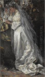 The Bride ('bruiloftsmorgen') by Albert Roelofs