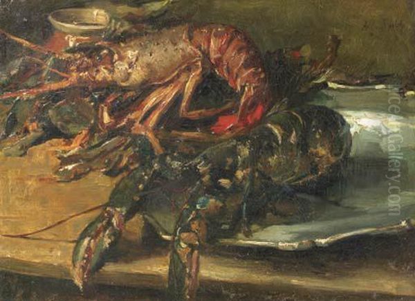 Lobsters On A Silver Plate - view 1