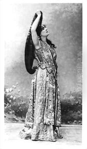 Jeanne Raunay as Guilhen in Fervaal by Vincent dIndy 1851-1931 by A. Dupont