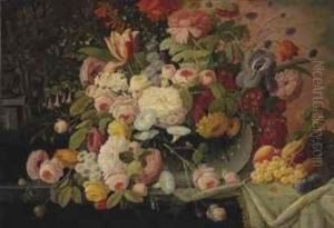 Still Life With Flowers by Severin Roesen