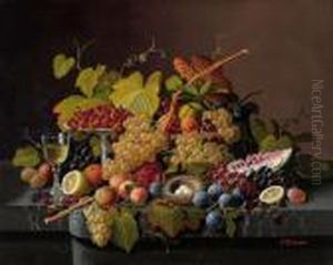 Still Life With Fruit And Bird's Nest