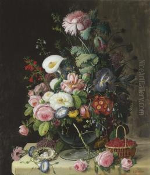 Still Life, Vase Of Flowers - view 1
