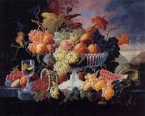Fruit Still Life by Severin Roesen