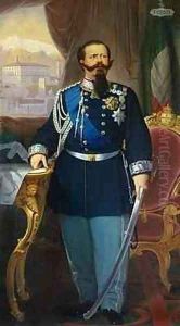 Portrait of Victor Emmanuel II 1820-78 King of Sardinia and Italy by Antonio Dugoni