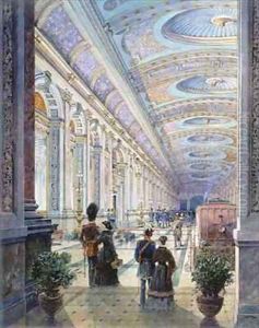 Elaborate Station Interior by Charles H. Driver
