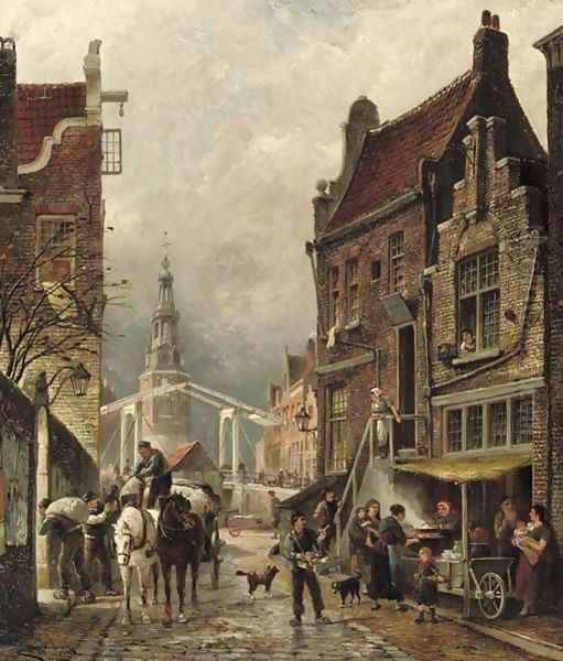 Quartier Juif a view of the Jewish quarter with the Oudeschans and the Montelbaanstoren, Amsterdam - view 1