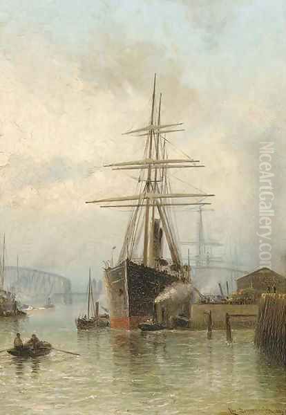 The bustling port of Rotterdam - view 1