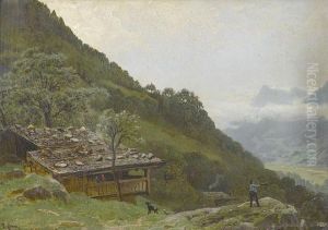 Vallee De La Reuss Au Dessus De Fluelen