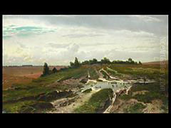 Tiefe Landschaft Mit Kleinem Gewasser - view 1