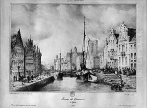View of Ghent by Francois Joseph Dupressoir