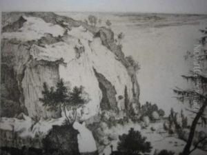 Rocky Landscape With Fir by Roelandt Roghman