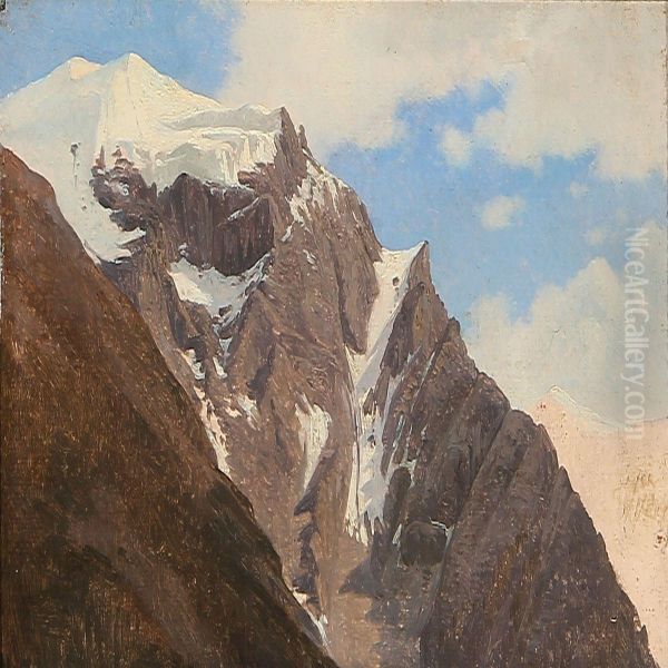 Mountain Peaks From Trafoi In Tyrol - view 1