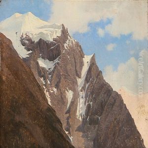 Mountain Peaks From Trafoi In Tyrol by Frederik Niels M. Rohde