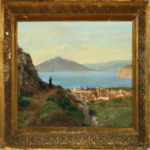 Monks At A Mountainlake