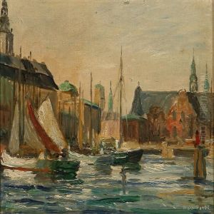 Christiansborg Palaceand Holmen's Church Seen From Knippelbro Bridge