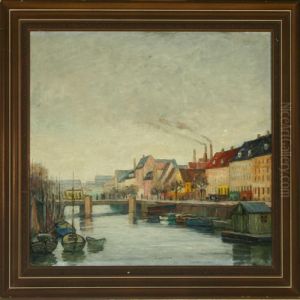Channel Scenery From Copenhagen by Johan Gudmann Rohde