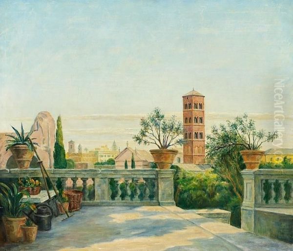 View Overlooking Roman Roof-tops - view 1