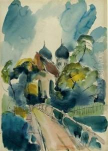 Zwiebelturme (kloster Seeon). 1925 by Wolf, Walter Rohricht