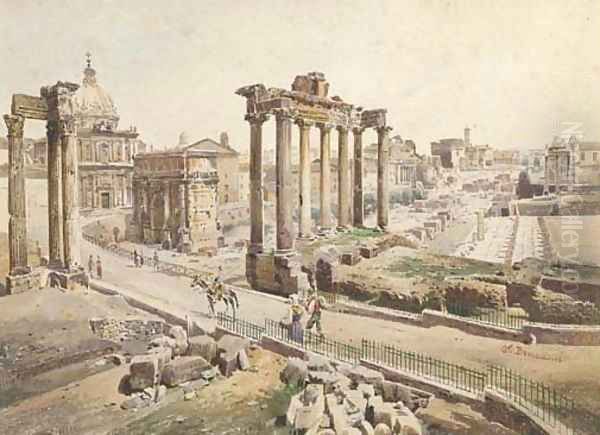A view of the Roman Forum - view 1
