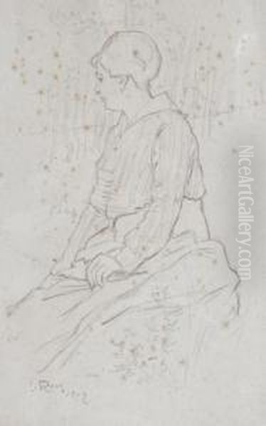<figura Femenina En El Campo>. - view 1