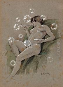 Una Joven by Lluis Roig Ensenat