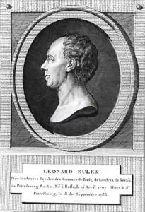Portrait of Leonard Euler 1707-83 by the Younger Dupin