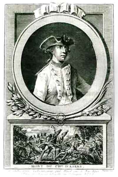 Portrait of Louis chevalier dAssas 1733-1760 and his death at Clostercamp in 1760 - view 1