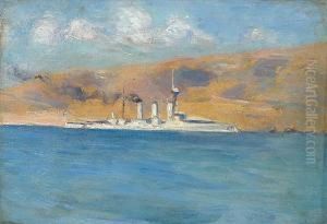 The Battleship Averoff In Salamina