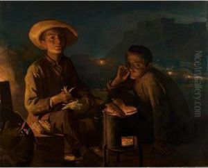 Corn Sellers Below The Acropolis