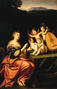 Saint Cecilia by Domenico Zampieri (Domenichino)