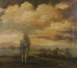 Evening Landscape by Viktor Rolin