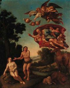 The Expulsion from the Garden of Eden by Domenico Zampieri (Domenichino)