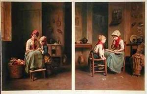 The Lesson and The Card Game by Duverger, Theophile Emmanuel