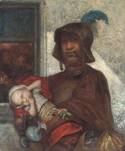 Left holding the baby by Gustave Dore